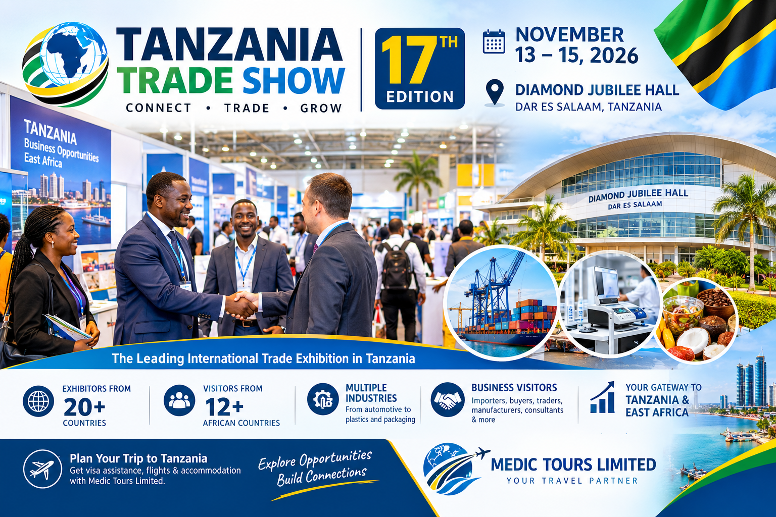 Tanzania Trade Show 2026 at Diamond Jubilee Hall in Dar es Salaam