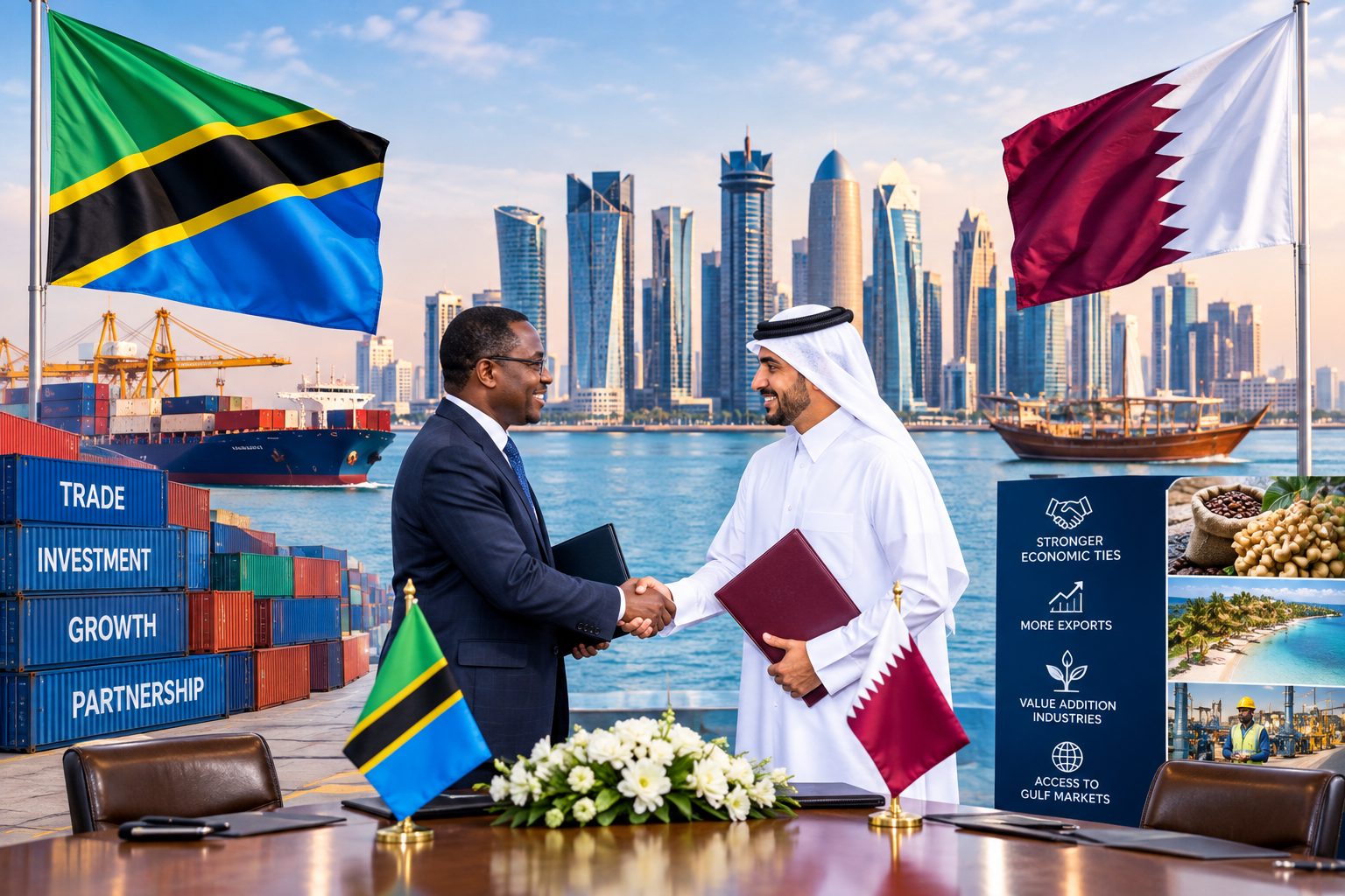 Tanzania and Qatar strengthen trade and investment relations in Doha