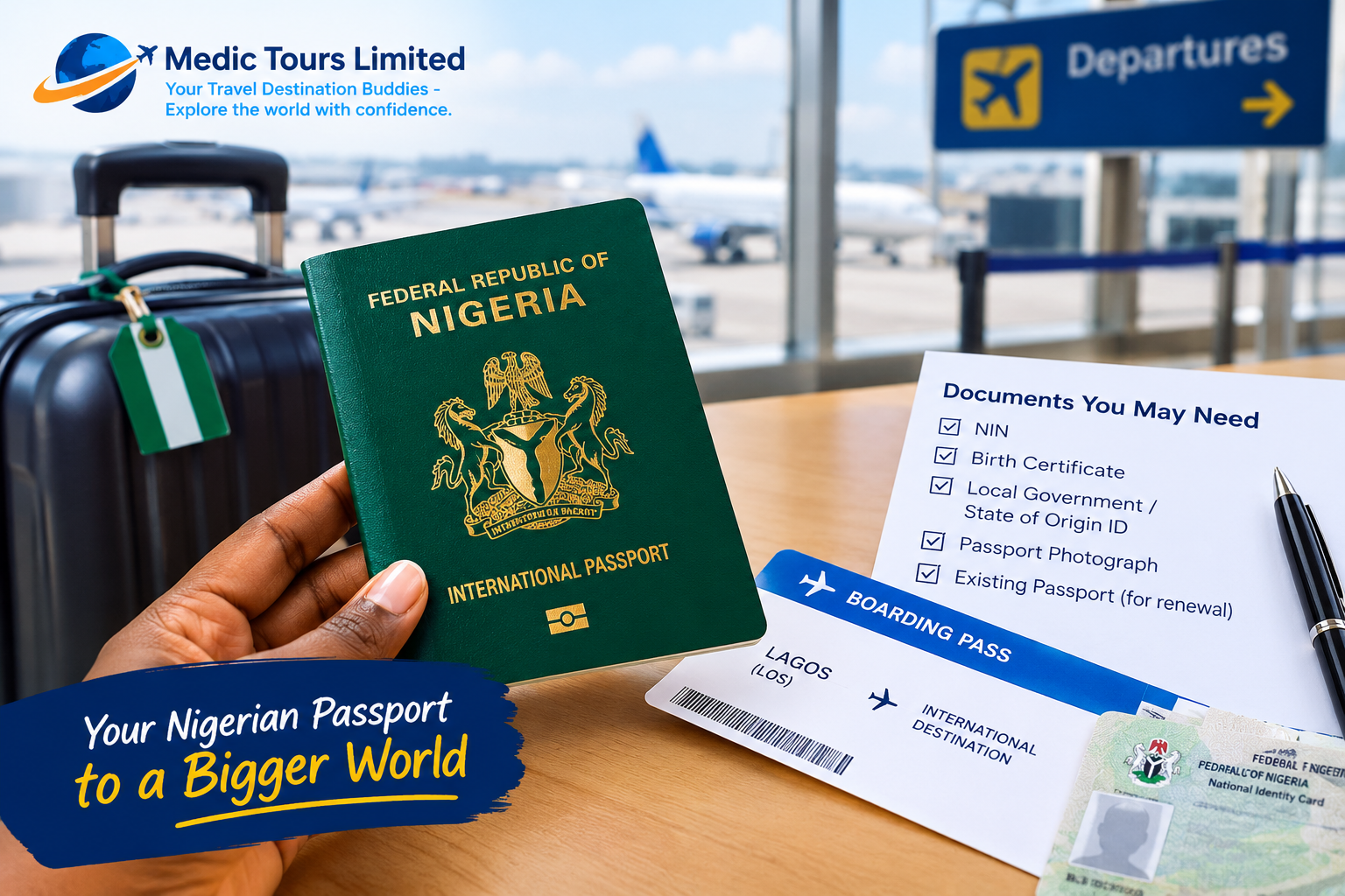 Nigerian international passport and documents required for passport application